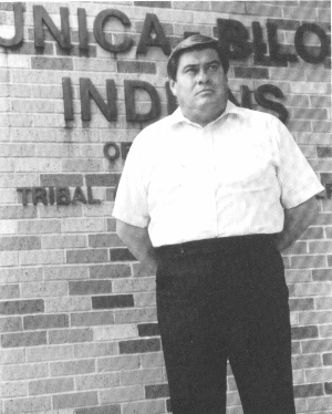 Earl J. Barbry, Sr. was elected Chairman of the Tunica-Biloxi Tribe in 1978.